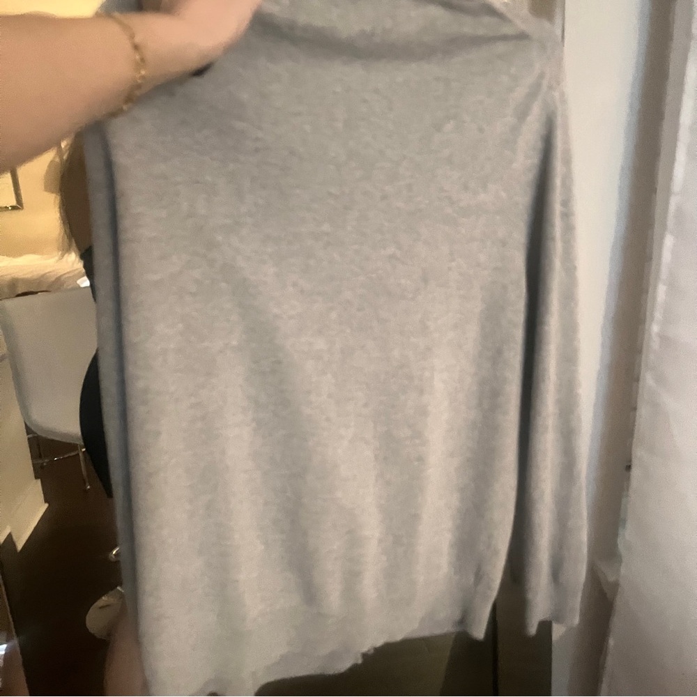 long gray button down cardigan sweater - Picture 4 of 7